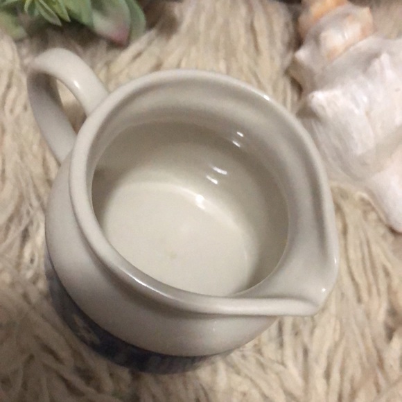 EUC-Vintage Morton Salt Creamer Jar-White/Blue - Picture 5 of 9